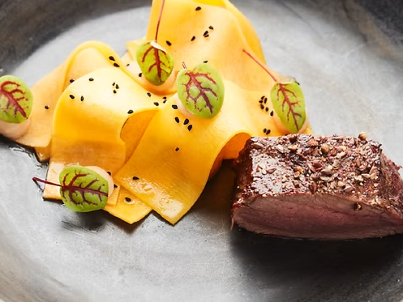 - Magis - Hert met pompoen, compote van ui en boschampignons