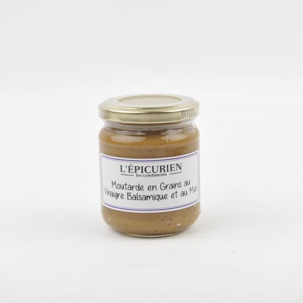 Graanmosterd met balsamico en honing
