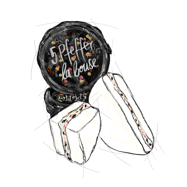 La bouse met 5 soorten pepper (100gr.)