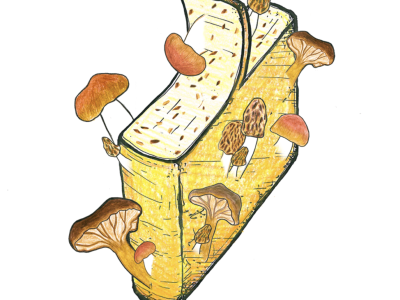 Raclette met Bos Paddestoelen (100 gr.)