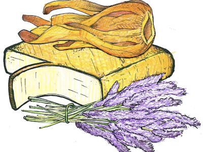 Raclette met Lavendel en Foelie (100 gr.)