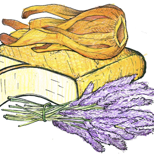 Raclette met Lavendel en Foelie (100 gr.)