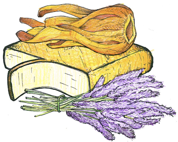 Raclette met Lavendel en Foelie (100 gr.)